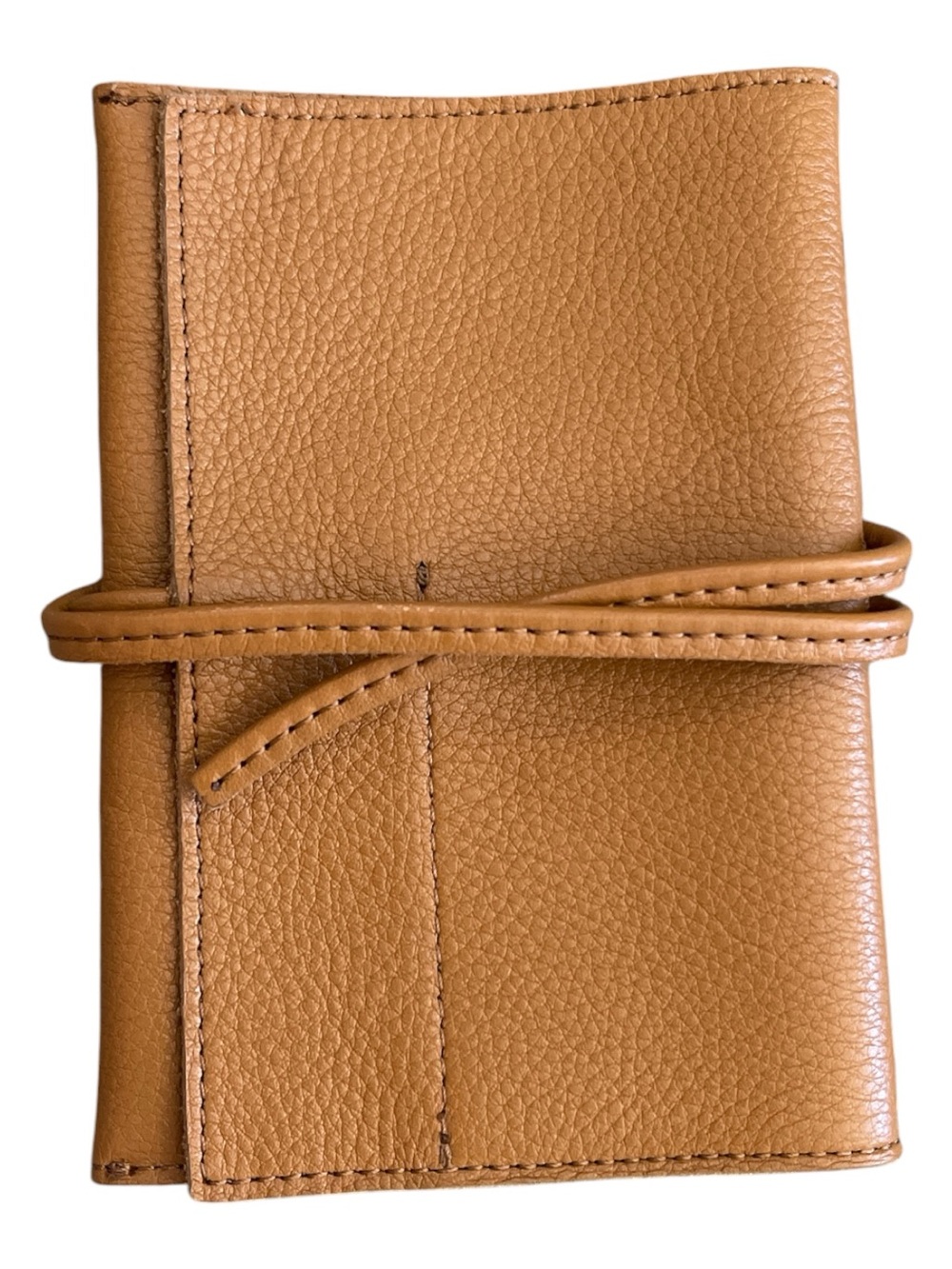 Mark & Graham Genuine Leather Travel Charger Roll Up Organizer Camel/Tan